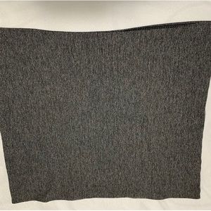 Lululemon Athletica Womens Black Gray Heathered Vinyasa Snap Wrap Infinity Scarf